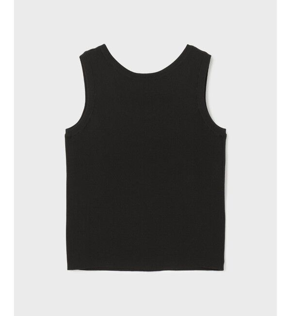  「Uネックリブニットトップ」|タンクトップ|