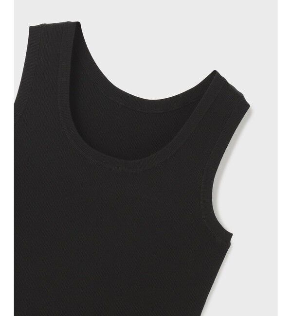  「Uネックリブニットトップ」|タンクトップ|