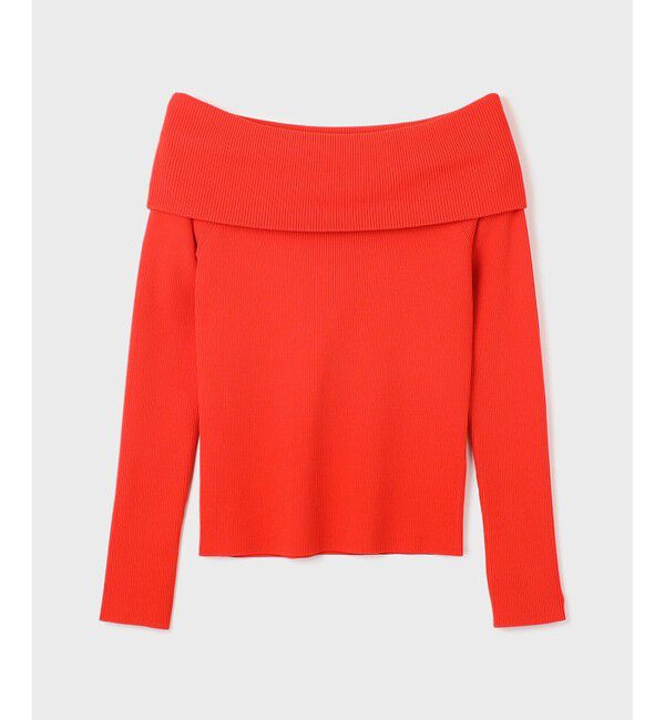  「オフショルリブニットトップ」|ニット・セーター|