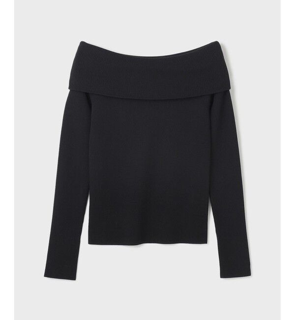  「オフショルリブニットトップ」|ニット・セーター|