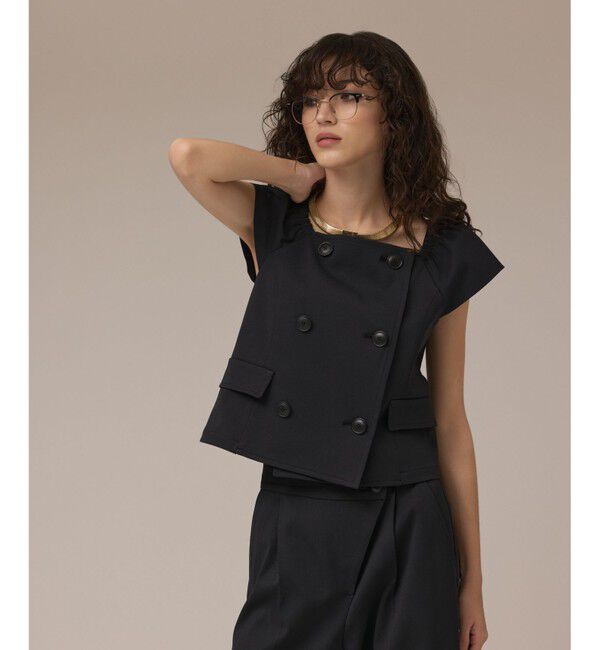 Diagram「コンパクトジャケットトップ」|その他|ブラック