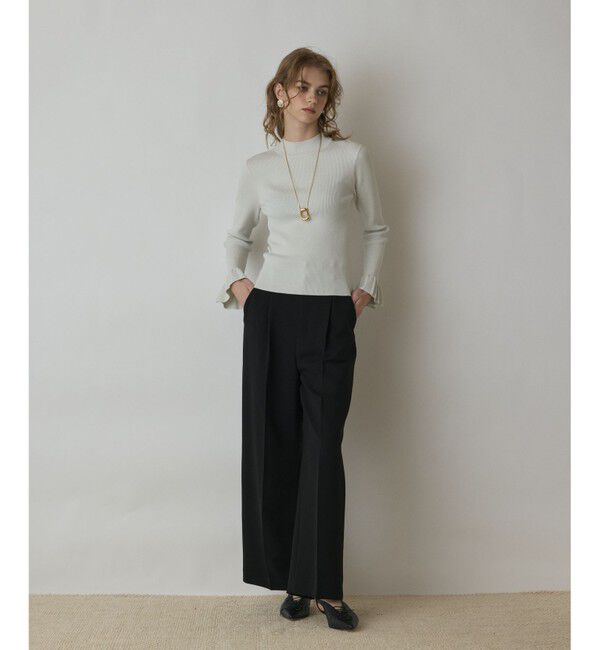 GRACE CONTINENTAL「ラメリブニットトップ」|ニット・セーター|