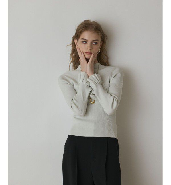 GRACE CONTINENTAL「ラメリブニットトップ」|ニット・セーター|