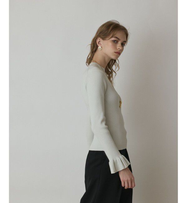 GRACE CONTINENTAL「ラメリブニットトップ」|ニット・セーター|