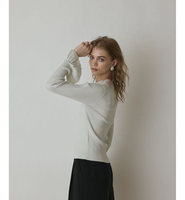 GRACE CONTINENTAL「ラメリブニットトップ」|ニット・セーター|