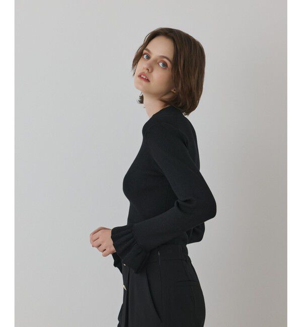 GRACE CONTINENTAL「ラメリブニットトップ」|ニット・セーター|