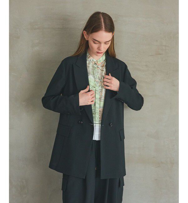 Grace Class「ダブルブレストライトジャケット」|テーラードジャケット|ブラック