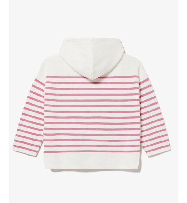 LACOSTE「ミラノリブニットボーダーフーディー」|ニット・セーター|