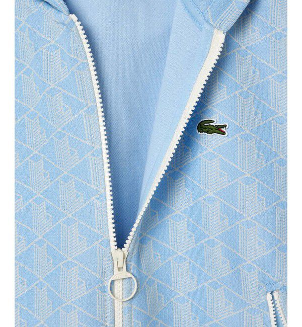 LACOSTE「モノグラムジャカードジップアップフーディー / トラックジャケット」|パーカー|