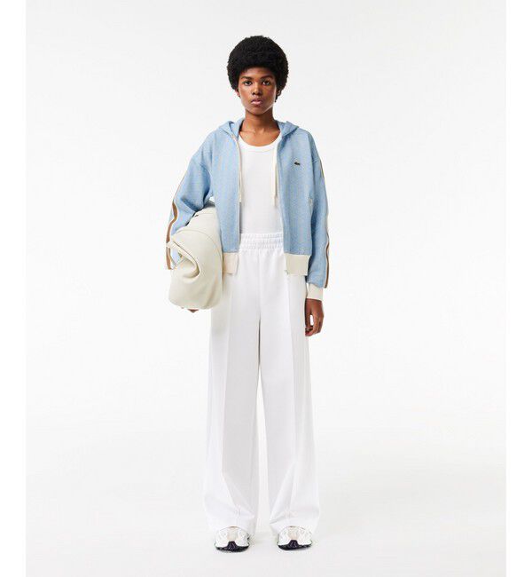 LACOSTE「モノグラムジャカードジップアップフーディー / トラックジャケット」|パーカー|