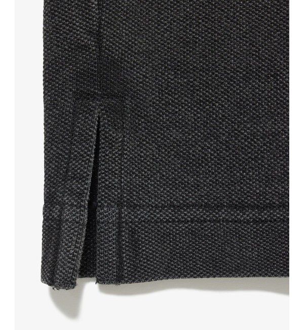 LACOSTE「配色リブニットインディゴポロシャツ」|ポロシャツ|