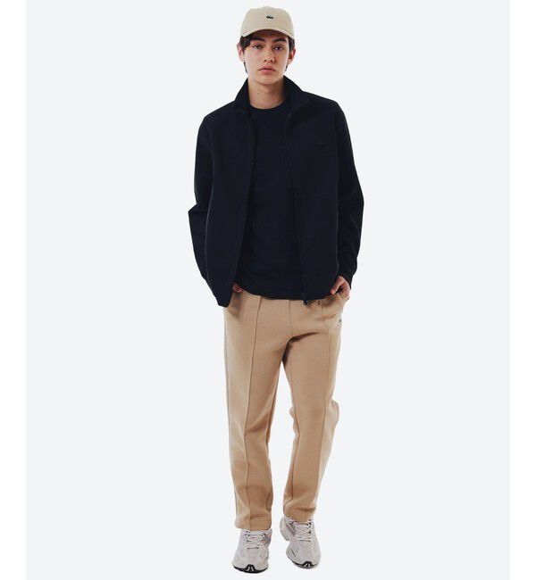 LACOSTE「鹿の子ダブルジップ ハイネック ドライバーズニット」|スウェット・ジャージ|