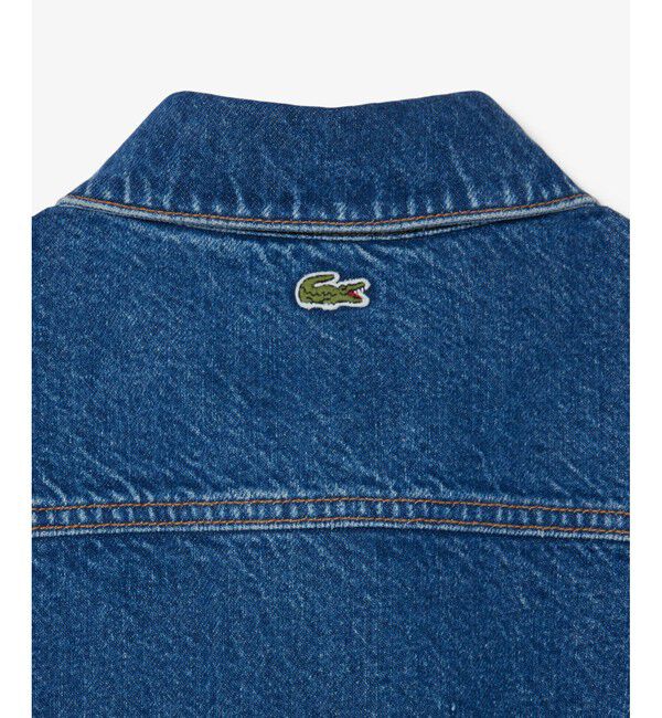 LACOSTE「ウィメンズワーク デニムシャツジャケット / カバーオール」|デニムジャケット|