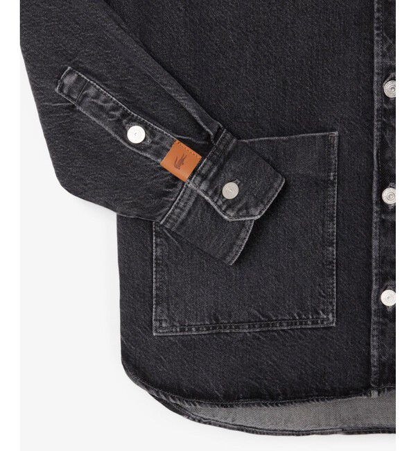 LACOSTE「ウィメンズワーク デニムシャツジャケット / カバーオール」|デニムジャケット|