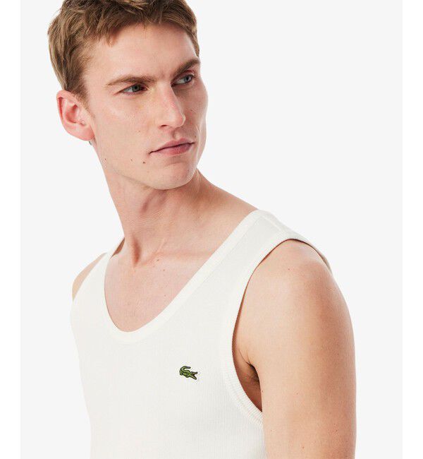 LACOSTE「コットンリブニットタンクトップ」|Tシャツ・カットソー|