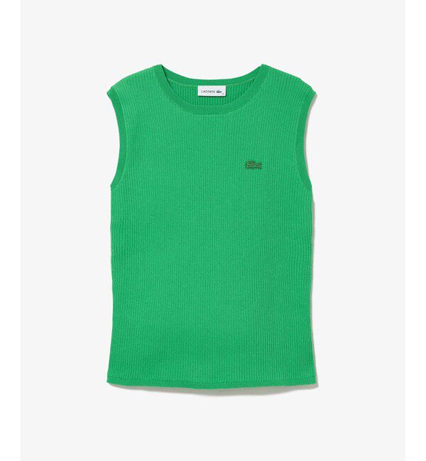 LACOSTE「UVカット クールマックスリブニットタンクトップ」|ベスト・ジレ|