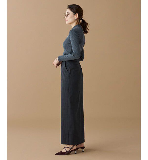 LACOSTE「スリムフィット ロングスリーブリブニットポロシャツ」|ポロシャツ|