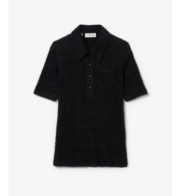 LACOSTE「スリムフィットシャギーリブニットポロシャツ」|ポロシャツ|