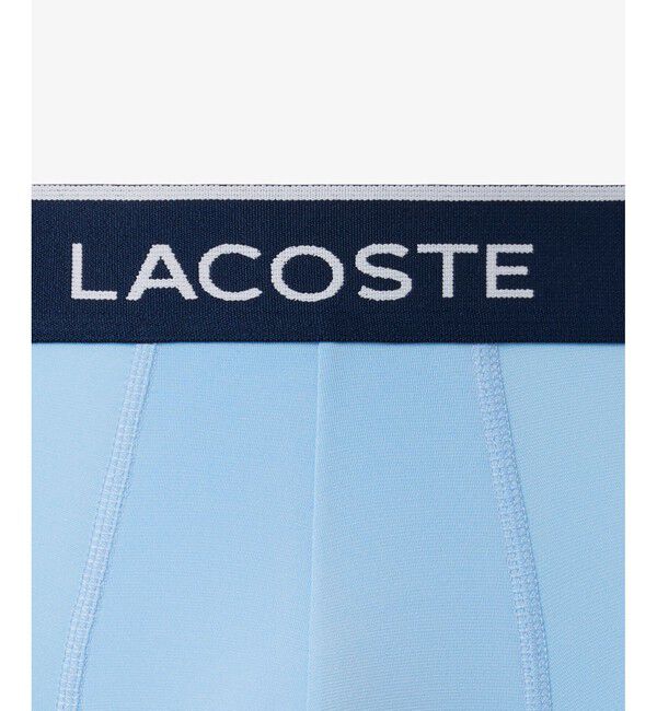 LACOSTE「3P ブランドネームロゴウエストバンドマイクロファイバートランクショーツ」|インナー|