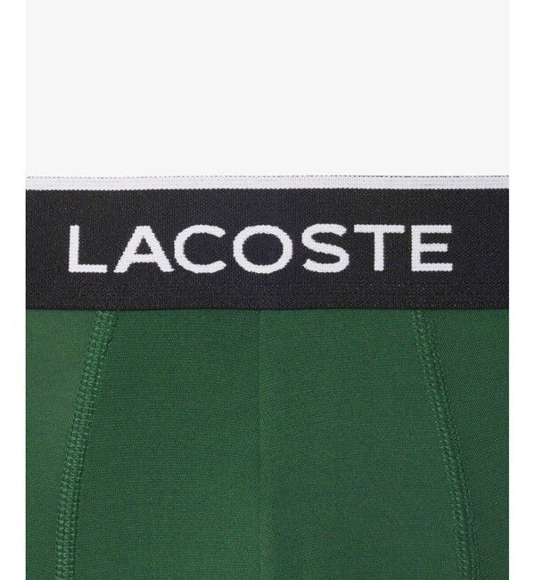 LACOSTE「3P ブランドネームロゴウエストバンドマイクロファイバートランクショーツ」|インナー|