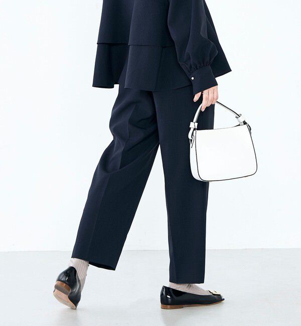 NOLLEY'S「《セットアップ対応》ウォッシャブルタックテーパードパンツ」|その他|