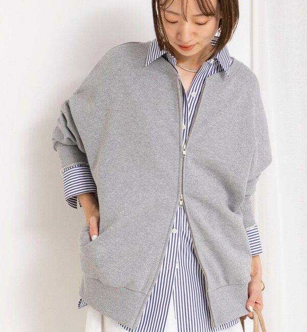 NOLLEY'S「ウォッシャブル2WAYロングジップスウェット」|スウェット・ジャージ|