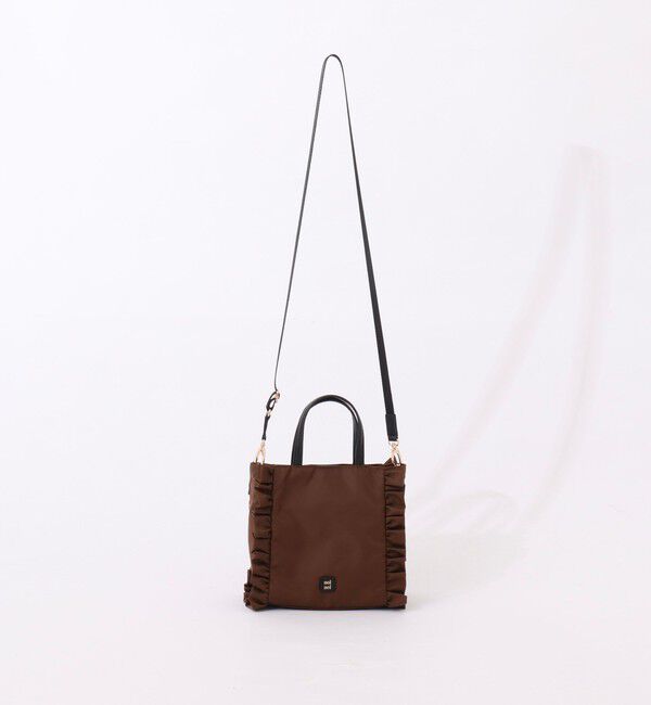 NOLLEY'S「【nolnol/ノルノル】ナイロンフリルミニトートバッグ」|トートバッグ|