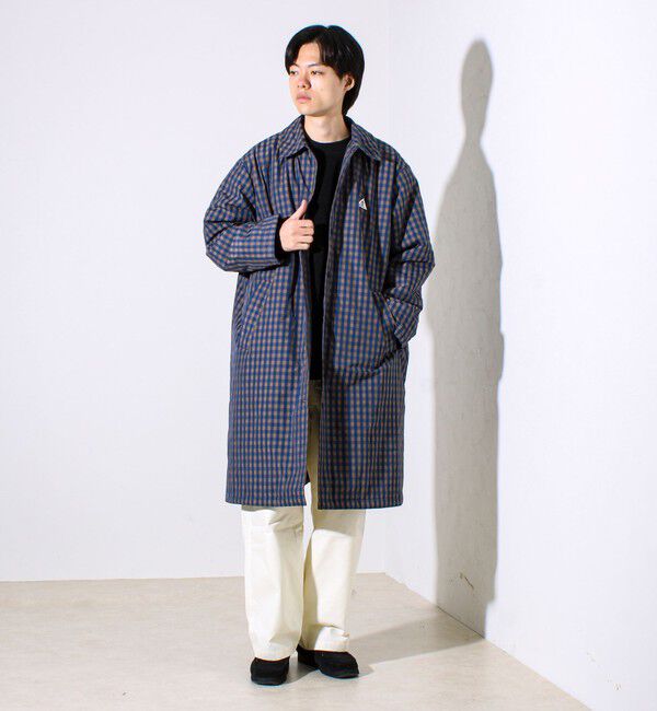 GLOSTER「【GEVACO/ゲバコ】中綿ステンカラーロングコート」|ステンカラーコート|