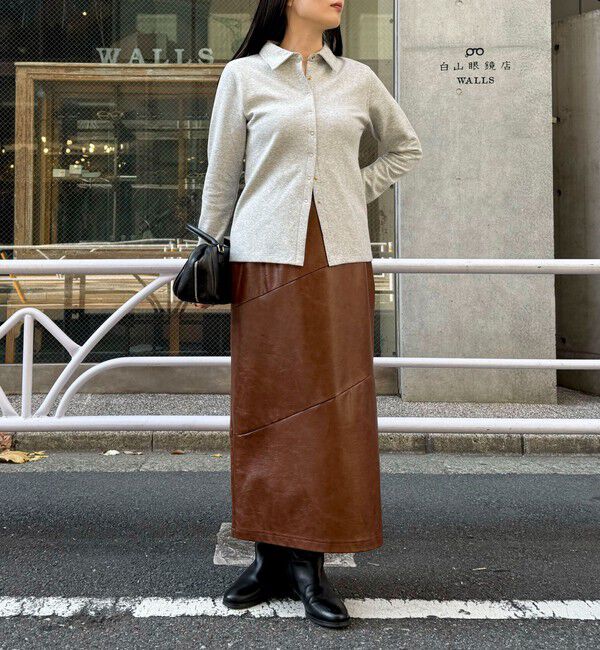 fredy emue「ヴィンテージライクレザースカート」|スカート|