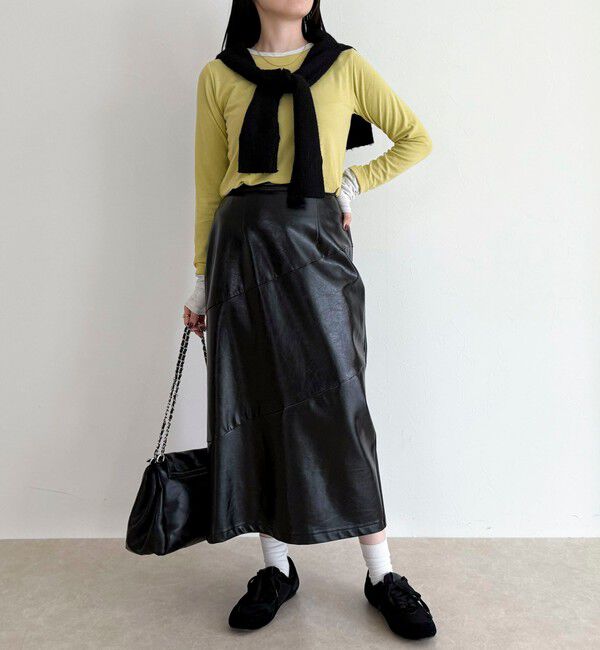 fredy emue「ヴィンテージライクレザースカート」|スカート|