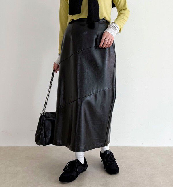 fredy emue「ヴィンテージライクレザースカート」|スカート|