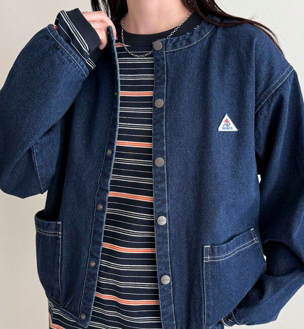 fredy emue「【GEVACO/ゲバコ】ノーカラーデニムジャケット」|デニムジャケット|