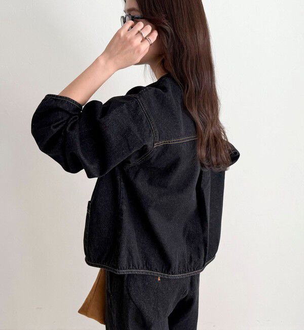 fredy emue「【GEVACO/ゲバコ】ノーカラーデニムジャケット」|デニムジャケット|