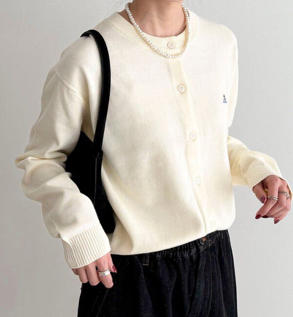 fredy emue「【GEVACO/ゲバコ】別注コットンラウンドネックカーデ」|カーディガン|