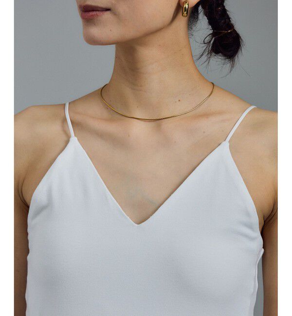 SALON adam et rope'「ベア天カップ付きVネックキャミソール［UVケア・接触冷感］」|キャミソール|