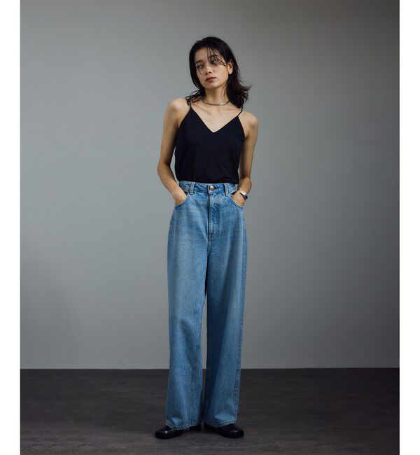 SALON adam et rope'「ベア天カップ付きVネックキャミソール［UVケア・接触冷感］」|キャミソール|