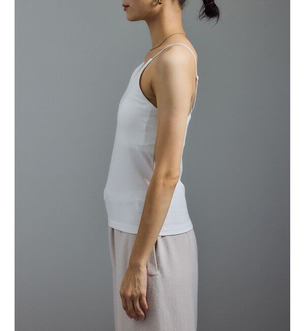 SALON adam et rope'「ベア天カップ付きVネックキャミソール［UVケア・接触冷感］」|キャミソール|