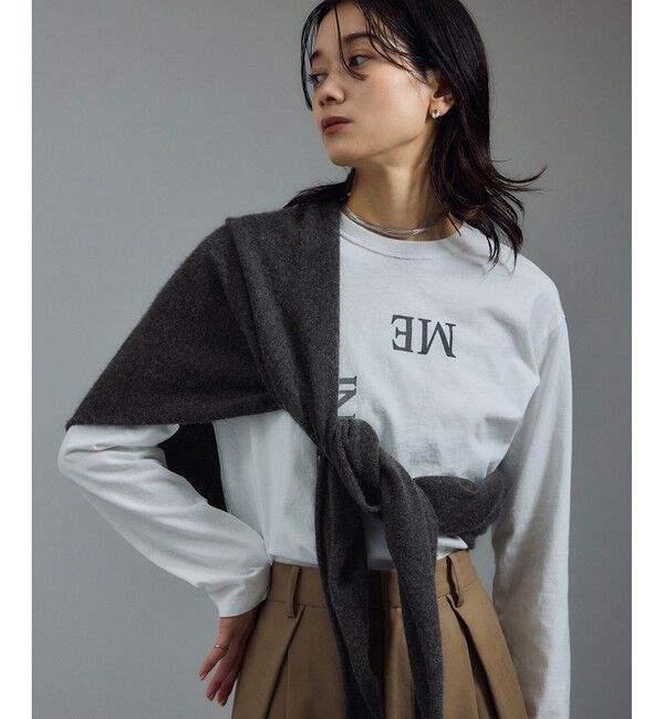 SALON adam et rope'「カシミヤストール［セットアップ対応］」|ストール|チャコール(06)