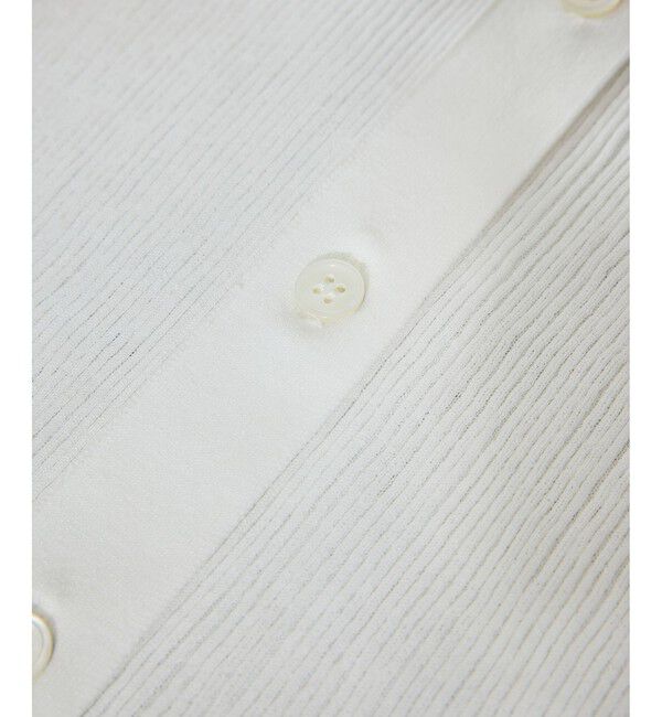 SALON adam et rope'「【WEB限定】シアーリブニットVネックカーディガン」|カーディガン|