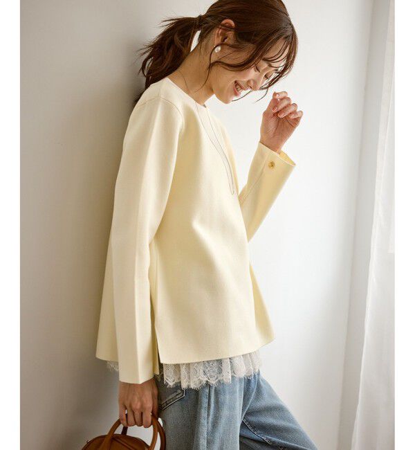 Rope&rsquo;Picnic「【洗濯機OK】ミラノリブニットプルオーバー」|ニット・セーター|