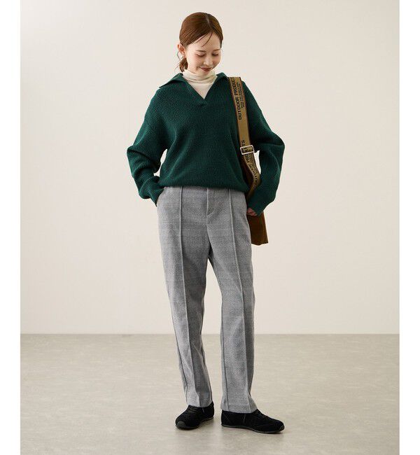 Rope&rsquo;Picnic「裏起毛ストレートパンツ」|チノ|