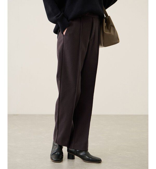 Rope&rsquo;Picnic「裏起毛ストレートパンツ」|チノ|