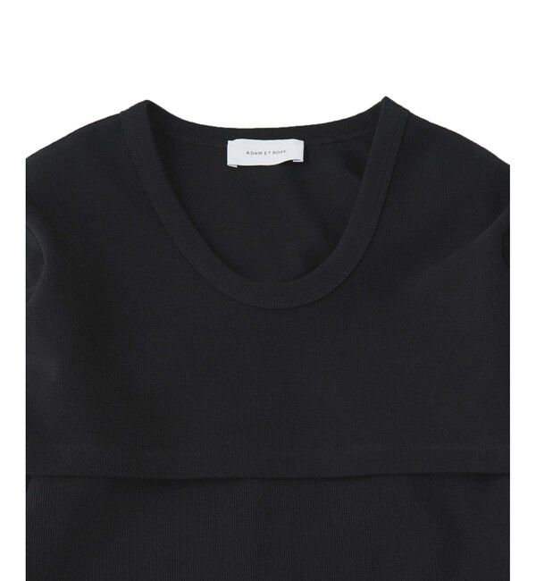 ADAM ET ROPE'「【サステナブル】Wフェイスジャージーセットワンピース」|ワンピース|