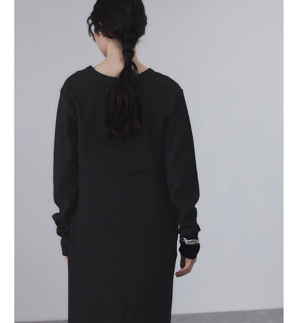 ADAM ET ROPE'「【サステナブル】Wフェイスジャージーセットワンピース」|ワンピース|