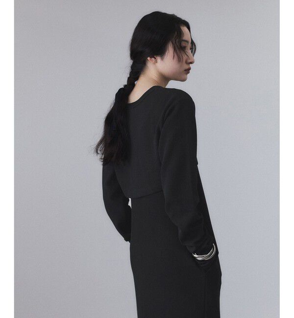 ADAM ET ROPE'「【サステナブル】Wフェイスジャージーセットワンピース」|ワンピース|