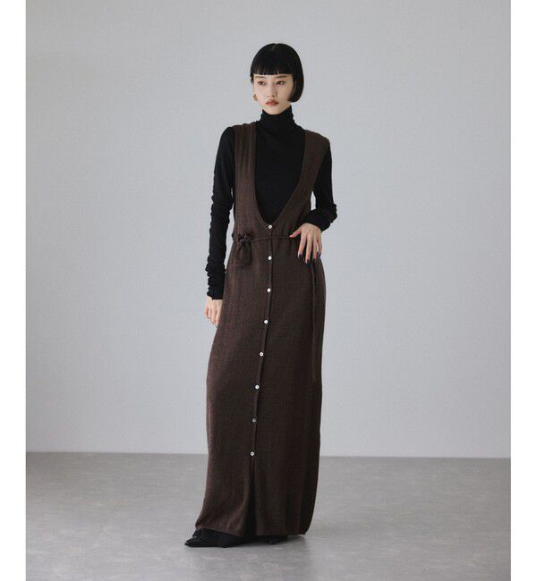 ADAM ET ROPE'「ウォッシャブルウールタートルネックカットオフプルオーバー」|Tシャツ・カットソー|