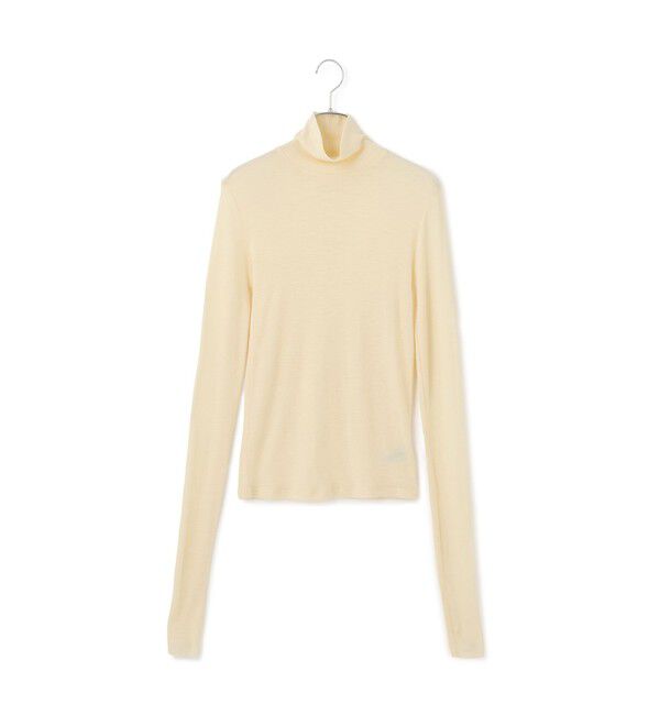 ADAM ET ROPE'「ウォッシャブルウールタートルネックカットオフプルオーバー」|Tシャツ・カットソー|