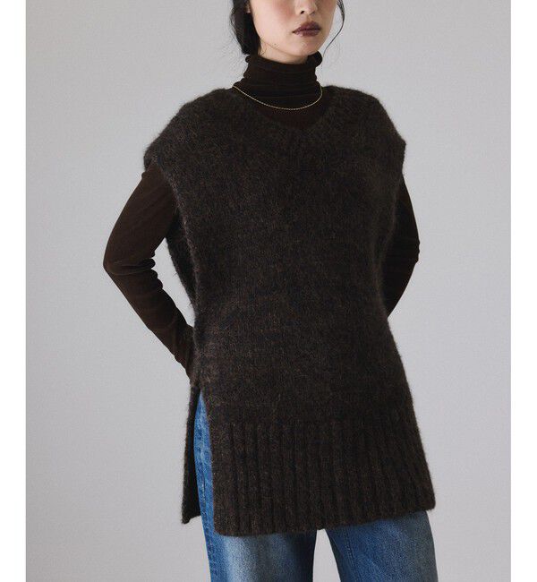 ADAM ET ROPE'「2WAYムリネニットベスト」|ベスト・ジレ|