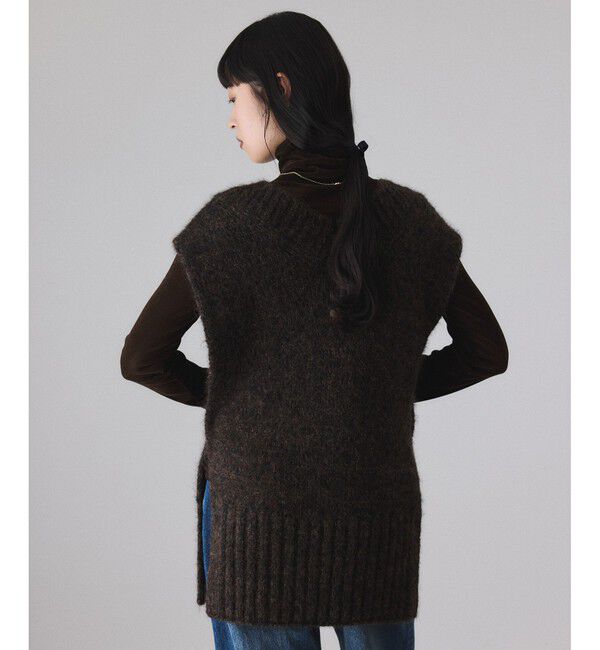 ADAM ET ROPE'「2WAYムリネニットベスト」|ベスト・ジレ|