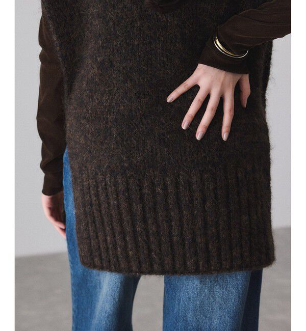 ADAM ET ROPE'「2WAYムリネニットベスト」|ベスト・ジレ|